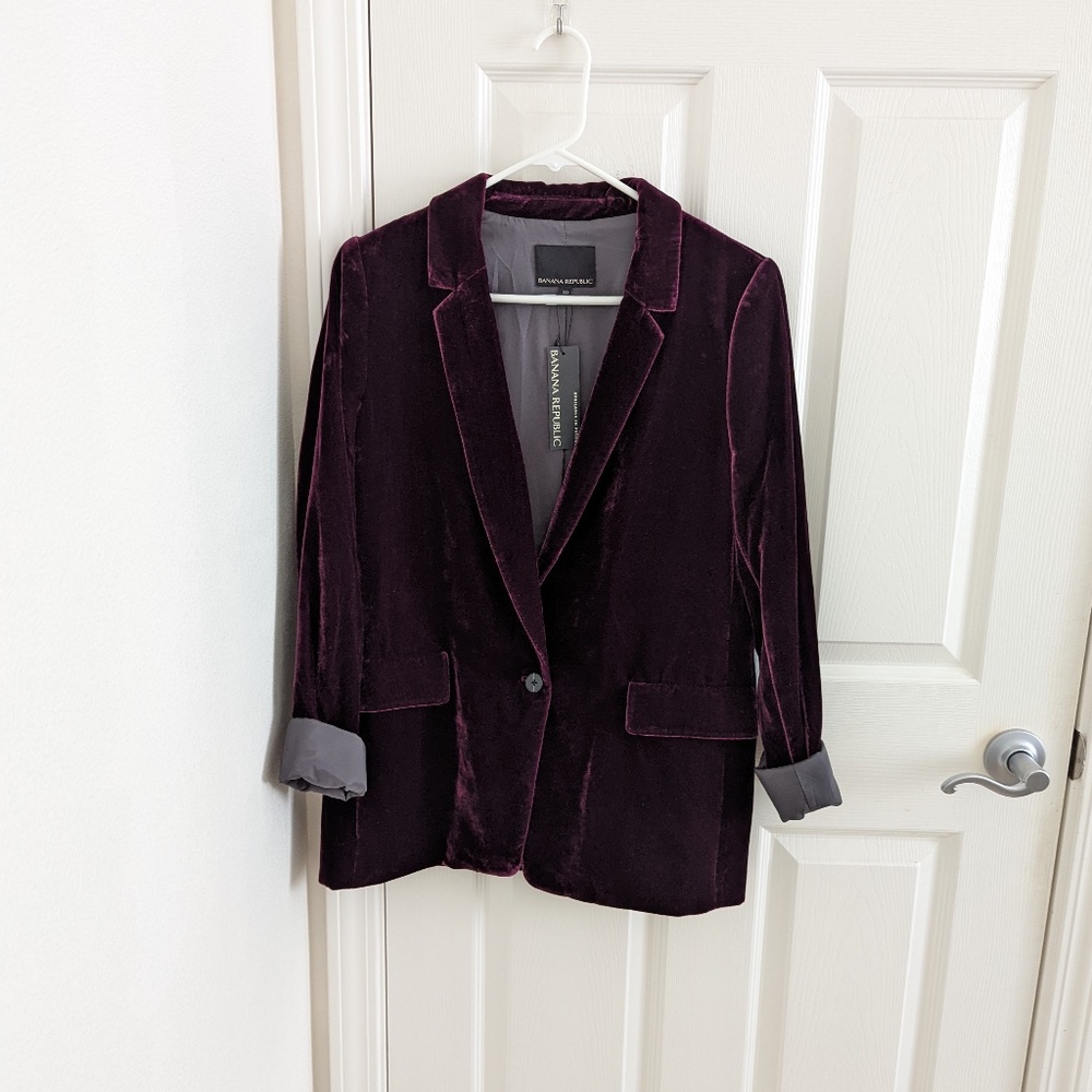 Banana Republic Velvet Blazer, 10